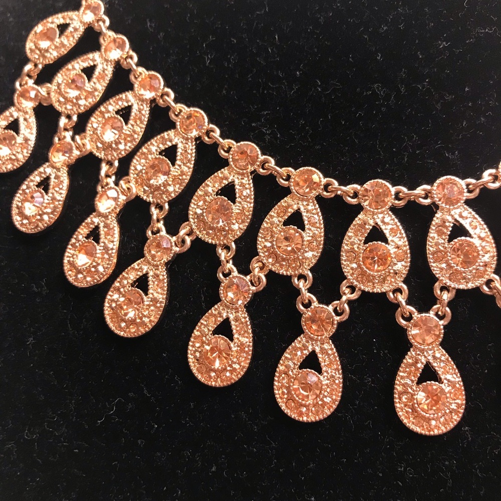 Sold on Posh Rose gold toned statement necklace - Picture 3 of 3